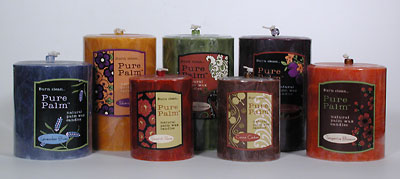 palm wax candles